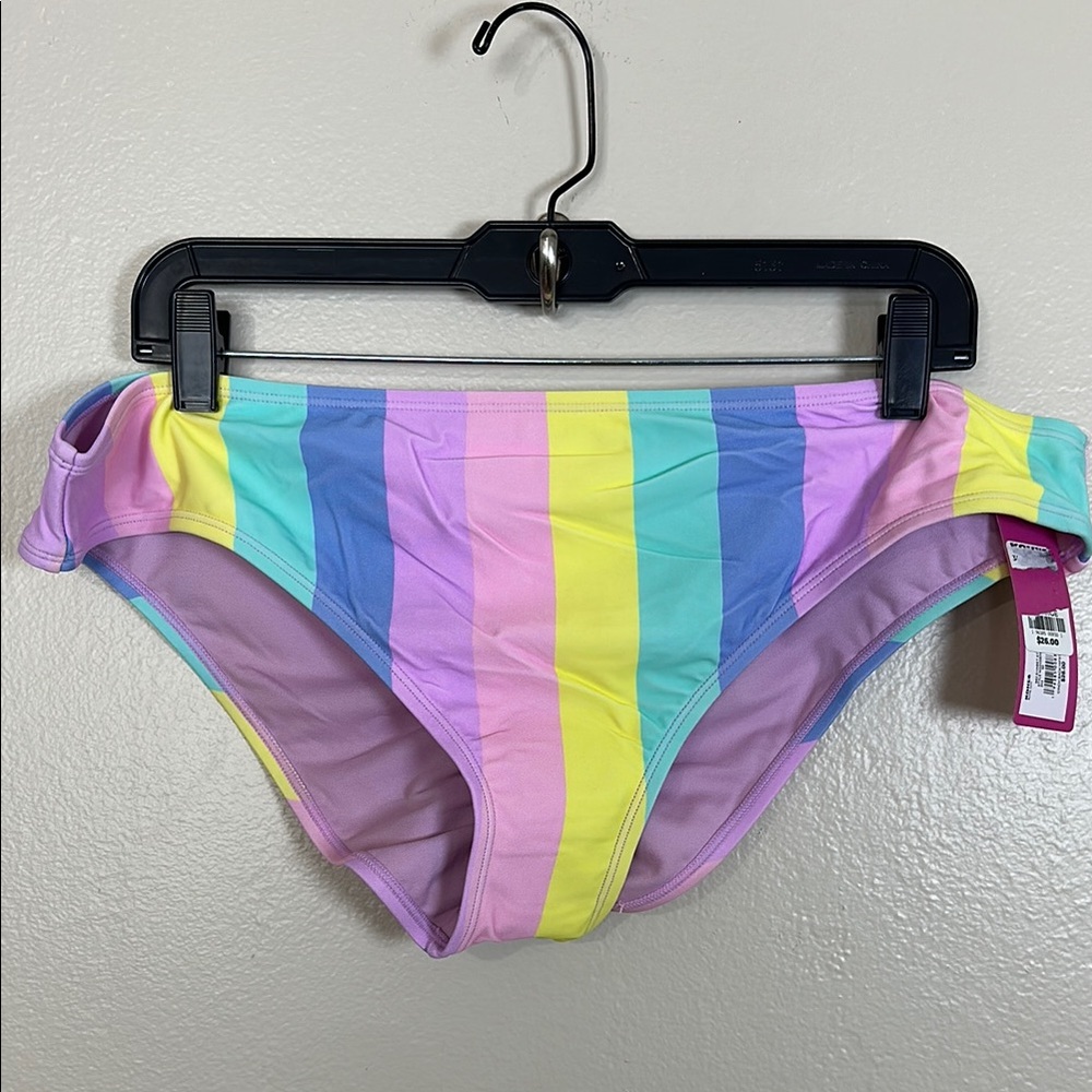 NEW Ninety‎ Nine Degrees Colorful Striped Bikini Bottom